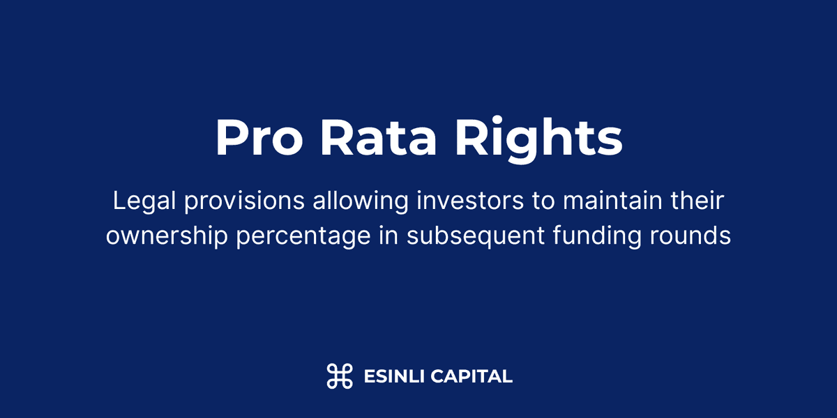 Pro Rata Rights: Legal provisions allowing investors to maintain their ownership percentage in subsequent funding rounds