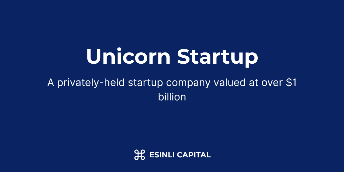 Unicorn Startup: A privately-held startup company valued at over $1 billion